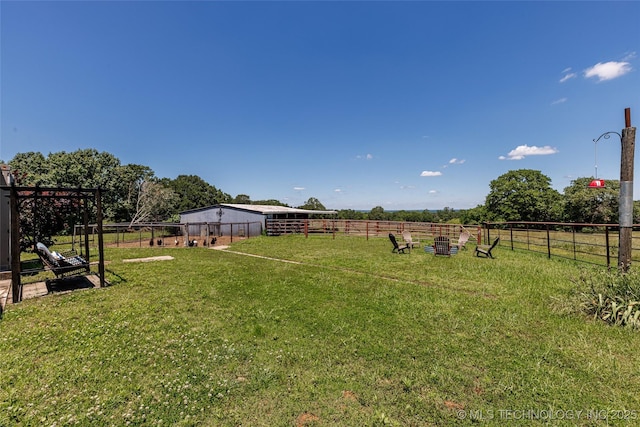 11787 S 4243rd Rd, Chelsea, OK 74016 - view of yard with a view of countryside