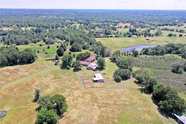 11787 S 4243rd Rd, Chelsea, OK 74016 - aerial view of sparsely populated area featuring a nearby body of water