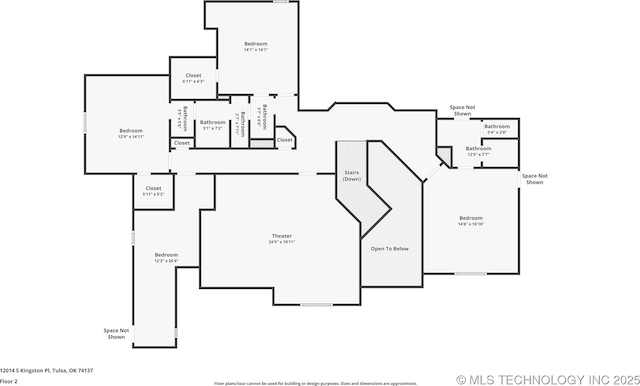 12014 S Kingston Pl, Tulsa, OK 74137 - view of room layout