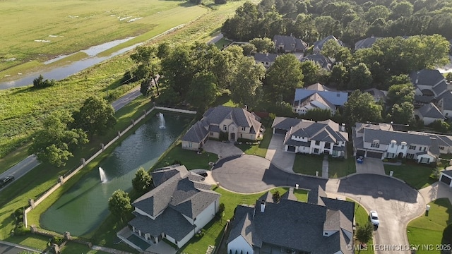12014 S Kingston Pl, Tulsa, OK 74137 - aerial view of property's location with nearby suburban area and a nearby body of water