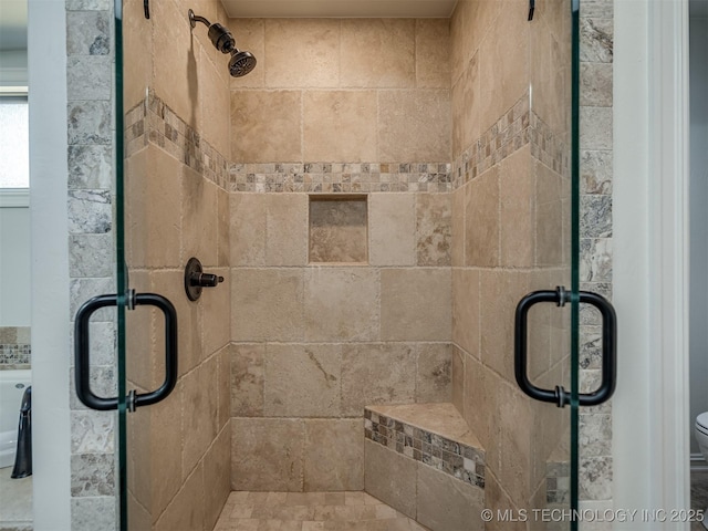 2915 E Rockford Pl, Broken Arrow, OK 74014 - full bath with a stall shower and toilet