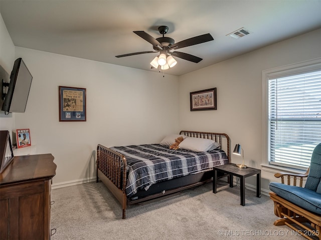 2915 E Rockford Pl, Broken Arrow, OK 74014 - carpeted bedroom with baseboards and ceiling fan