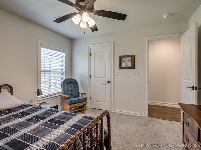 2915 E Rockford Pl, Broken Arrow, OK 74014 - carpeted bedroom featuring baseboards and ceiling fan