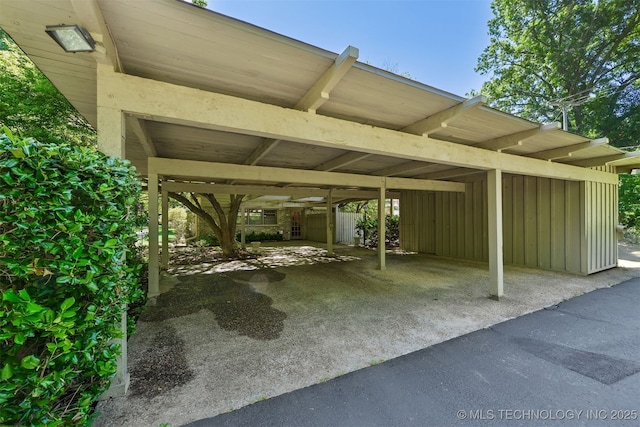 3898 E 72nd St, Tulsa, OK 74136 - view of parking with a carport