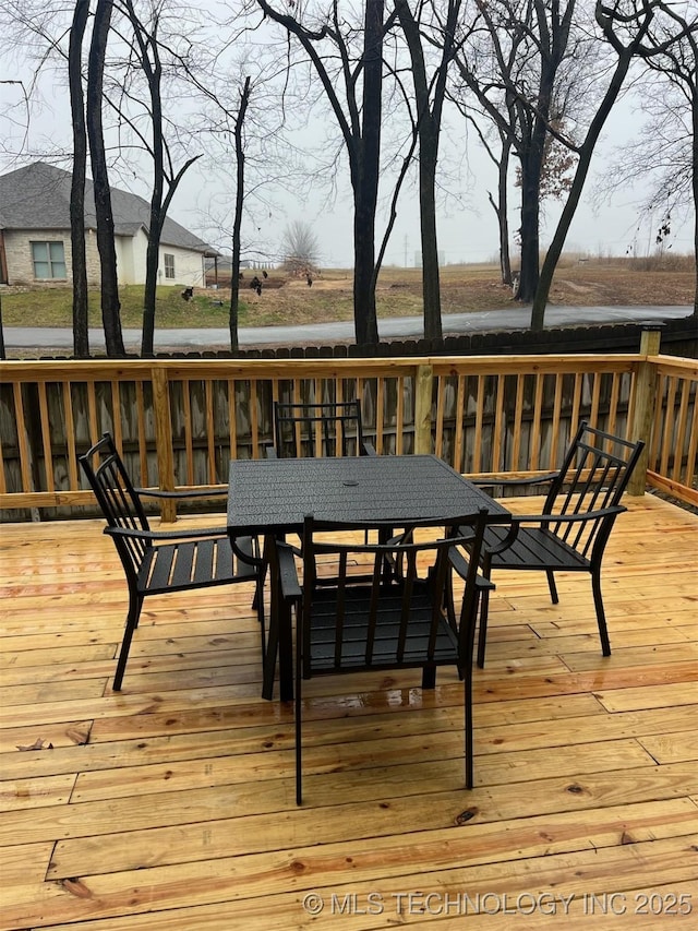 56648 Bloomer Rd, Afton, OK 74331 - deck featuring outdoor dining area