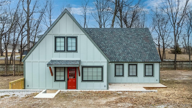 56648 Bloomer Rd, Afton, OK 74331 - view of front of house featuring a shingled roof and board and batten siding