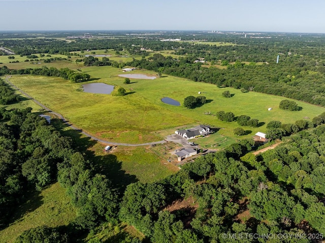 589 Three Mile Rd, Durant, OK 74701 - aerial overview of property's location with a large body of water