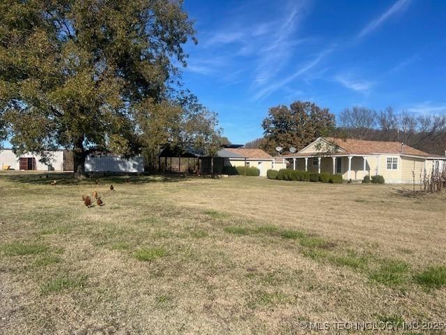 376 Lotoroc Ranch Rd, Barnsdall, OK 74002 - view of green lawn