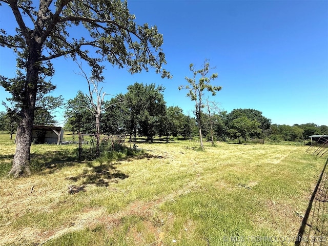 7905 Hornbeam Rd, Henryetta, OK 74437 - view of green lawn with a view of countryside