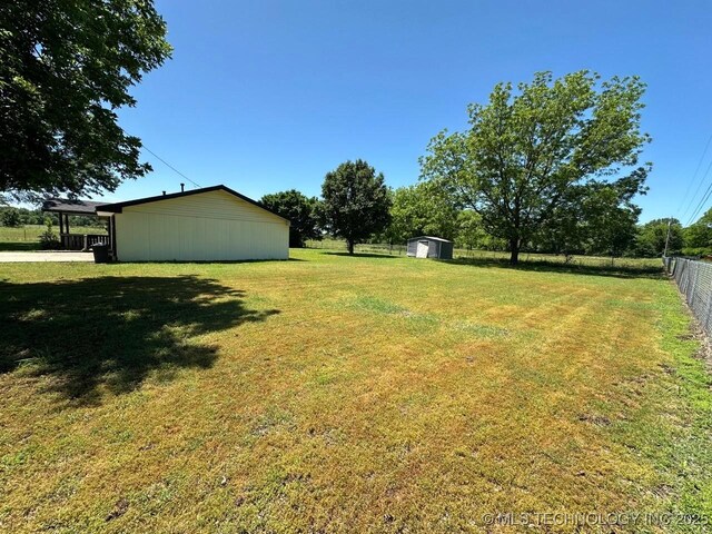 109948 S 4155th Rd, Checotah, OK 74426 - view of yard