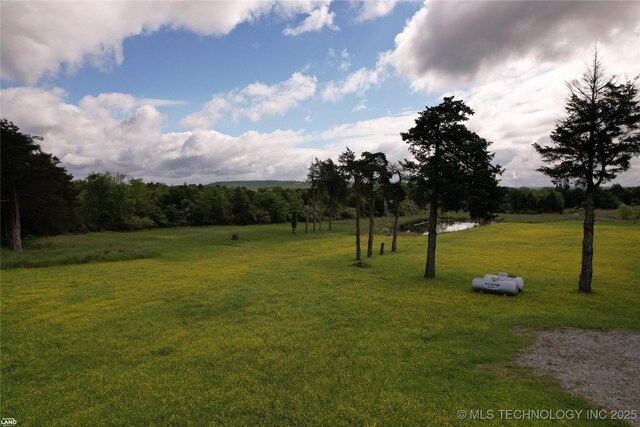 1965 Mcalester Lk, Mcalester, OK 74501 - view of grassy yard with a water view