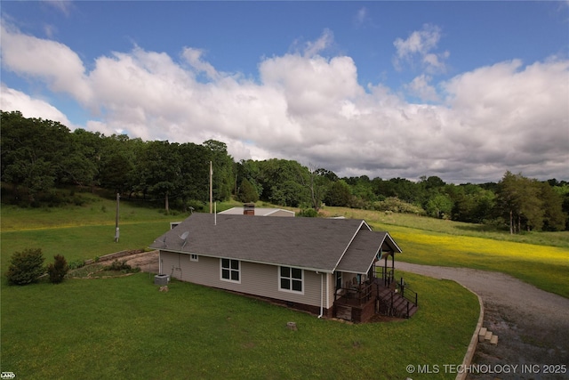 1965 Mcalester Lk, Mcalester, OK 74501 - view from above of property featuring a heavily wooded area