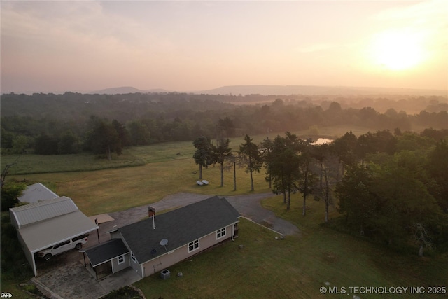 1965 Mcalester Lk, Mcalester, OK 74501 - aerial view at dusk of a view of countryside