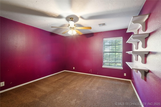 10511 S 83rd Cir, Tulsa, OK 74133 - empty room with carpet, ceiling fan, and baseboards