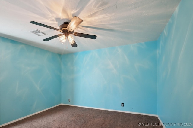 10511 S 83rd Cir, Tulsa, OK 74133 - empty room with carpet floors, ceiling fan, and baseboards