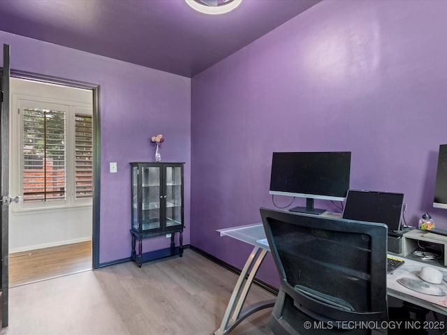 2318 Dorchester Dr, Bartlesville, OK 74006 - office featuring wood finished floors and baseboards