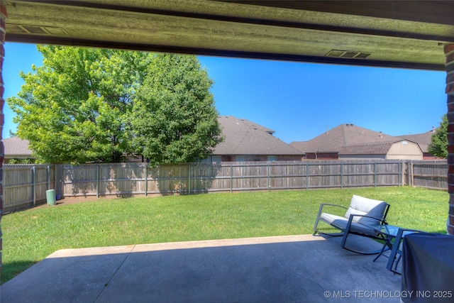 10216 N 120th E Ave, Owasso, OK 74055 - view of yard featuring a patio