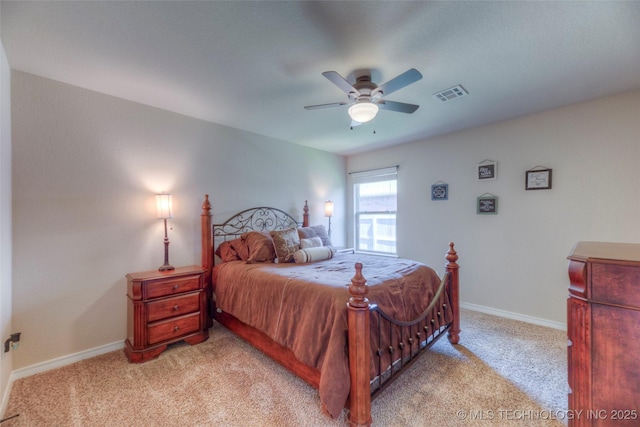 10216 N 120th E Ave, Owasso, OK 74055 - bedroom with light colored carpet, baseboards, and ceiling fan