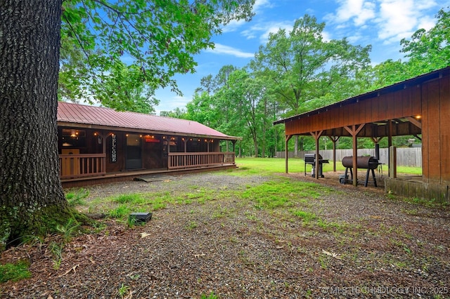 47 Tahnee Ln, Broken Bow, OK 74728 - view of yard featuring a gazebo