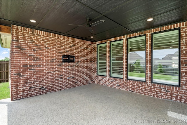 2978 E 146th St S, Bixby, OK 74008 - view of patio featuring ceiling fan