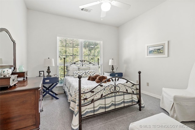 10107 S 94th E Pl, Tulsa, OK 74133 - carpeted bedroom with baseboards and ceiling fan