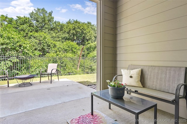 10107 S 94th E Pl, Tulsa, OK 74133 - view of patio featuring an outdoor hangout area