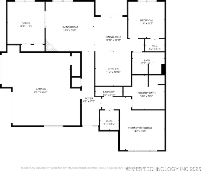 10107 S 94th E Pl, Tulsa, OK 74133 - floor plan / room layout