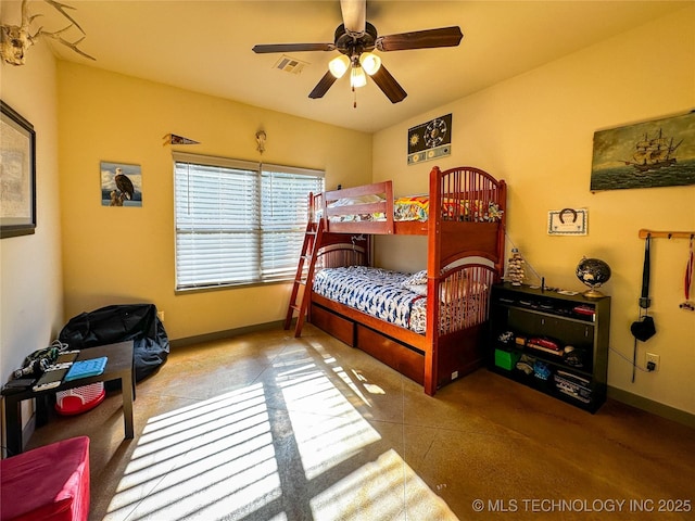 16012 N 145th Ave, Collinsville, OK 74021 - bedroom featuring baseboards and ceiling fan