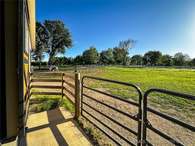 16012 N 145th Ave, Collinsville, OK 74021 - view of yard featuring a view of rural / pastoral area and an exterior structure