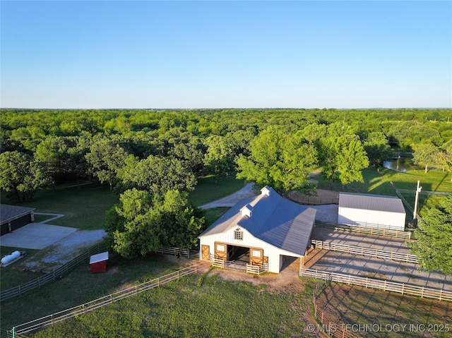 16012 N 145th Ave, Collinsville, OK 74021 - view of subject property featuring a heavily wooded area