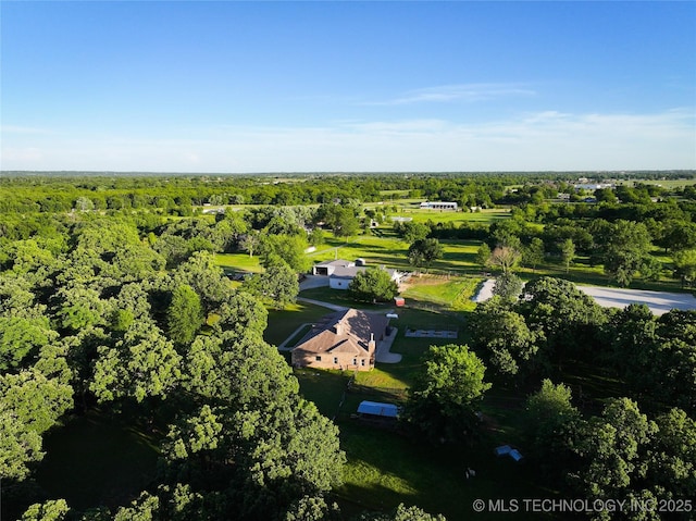 16012 N 145th Ave, Collinsville, OK 74021 - drone / aerial view of a forest