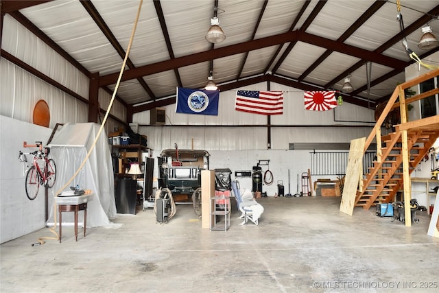 74232 S 320th Rd, Wagoner, OK 74467 - garage featuring metal wall