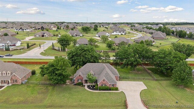 7083 E 85th St N, Owasso, OK 74055 - aerial perspective of suburban area