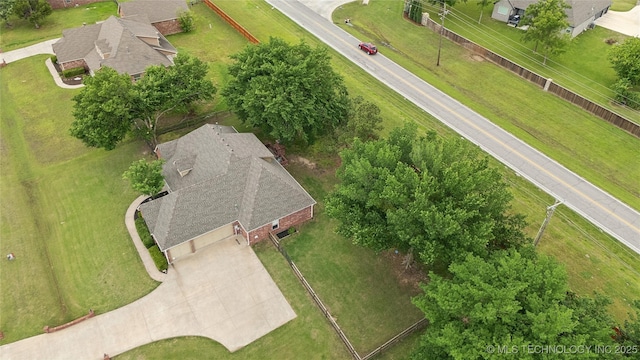 7083 E 85th St N, Owasso, OK 74055 - view from above of property