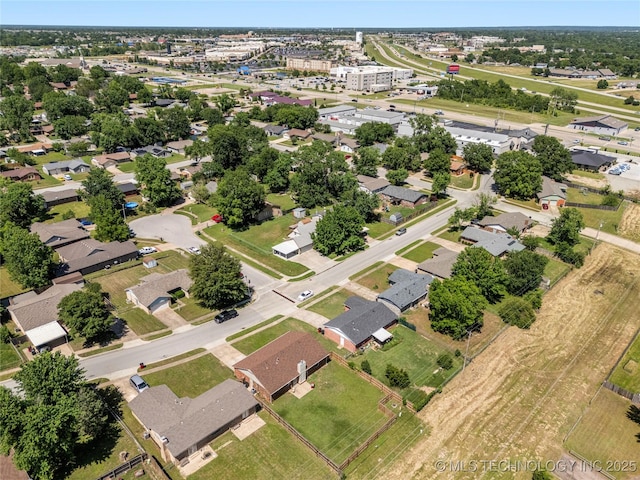 aerial overview of property's location