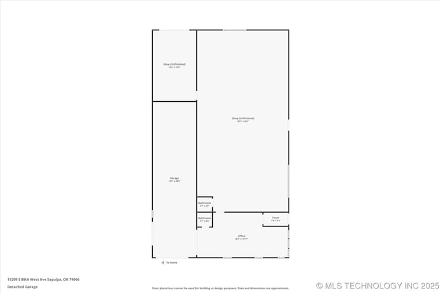 15209 S 89th W Ave, Sapulpa, OK 74066 - floor plan / room layout
