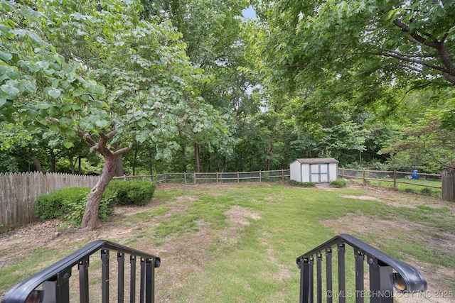 408 S Tamarack Ave, Broken Arrow, OK 74012 - fenced backyard featuring a storage unit