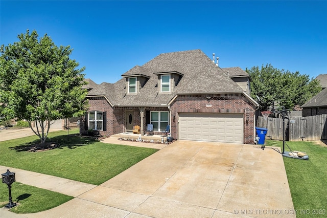 2405 S 13th St, Broken Arrow, OK 74012 - view of front facade featuring brick siding, driveway, roof with shingles, and an attached garage