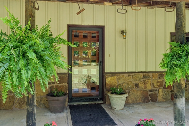36105 S 4202nd Rd, Inola, OK 74036 - view of exterior entry with stone siding
