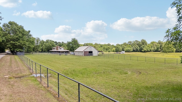 36105 S 4202nd Rd, Inola, OK 74036 - view of yard with a rural view, an outbuilding, and a barn