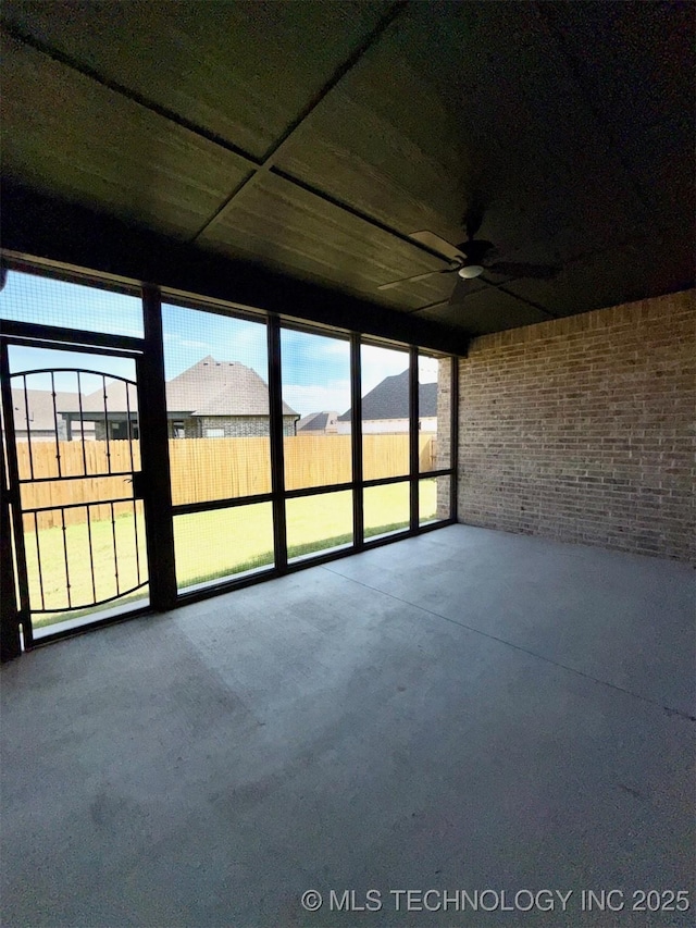 14503 E 80th St N, Owasso, OK 74055 - view of unfurnished sunroom