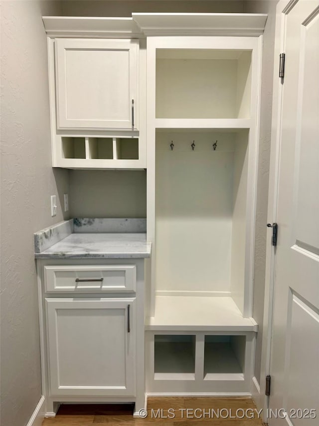14503 E 80th St N, Owasso, OK 74055 - mudroom featuring a textured wall