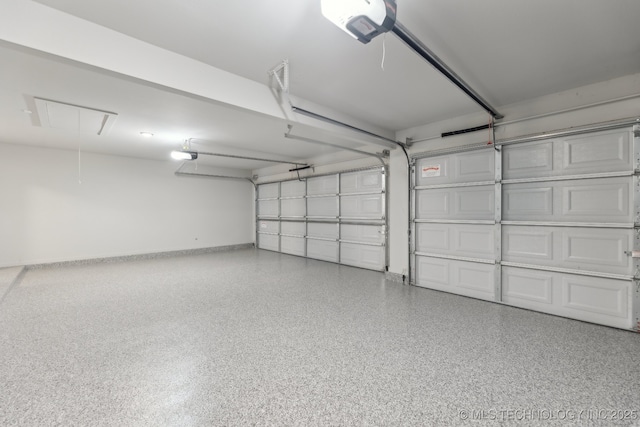 23012 E 104th St S, Broken Arrow, OK 74014 - garage with a garage door opener and baseboards