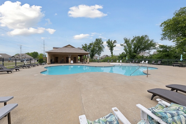 23012 E 104th St S, Broken Arrow, OK 74014 - community pool featuring a patio area