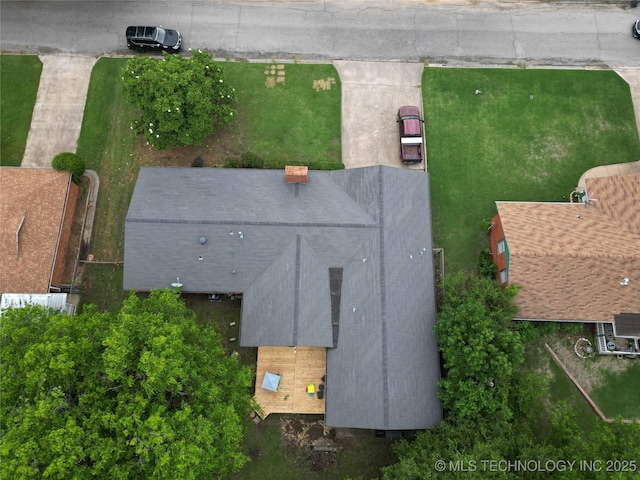 1113 S Meadow Dr, Ardmore, OK 73401 - view from above of property