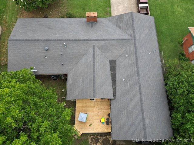 1113 S Meadow Dr, Ardmore, OK 73401 - view from above of property