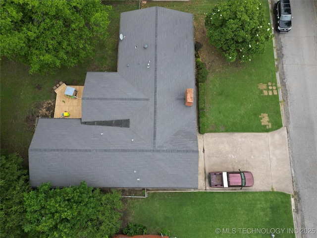 1113 S Meadow Dr, Ardmore, OK 73401 - view from above of property