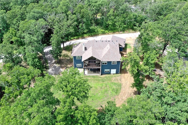 11802 Hickory Ln, Claremore, OK 74017 - aerial view of property and surrounding area with a forest