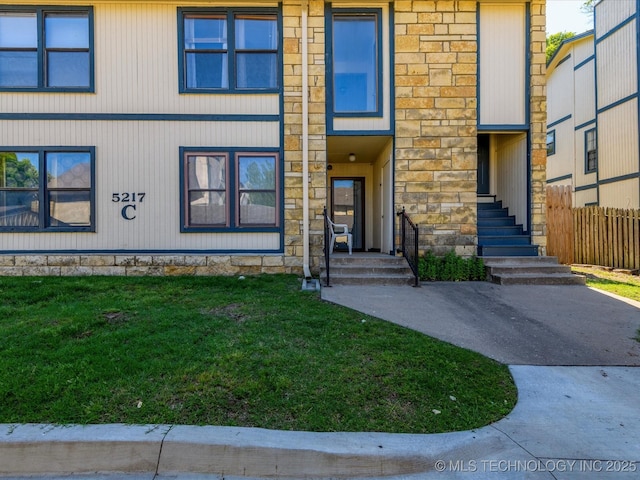 5217 Nowata Rd Unit C204, Bartlesville, OK 74006 - view of front of property with stone siding
