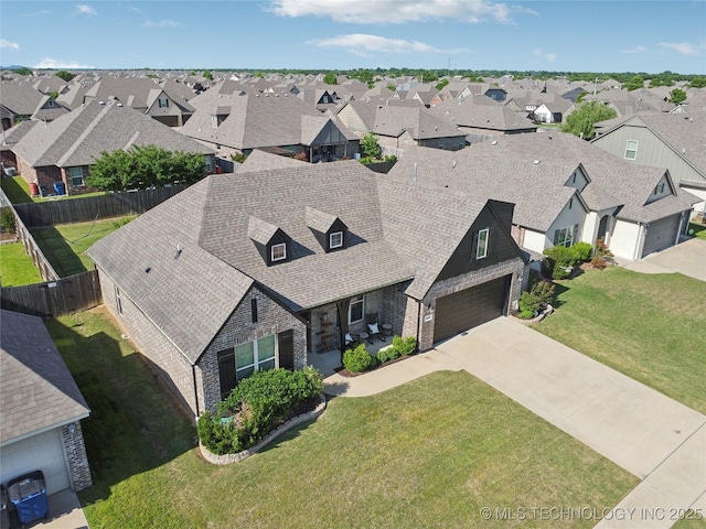 18409 E 50th Pl S, Tulsa, OK 74134 - aerial view of residential area
